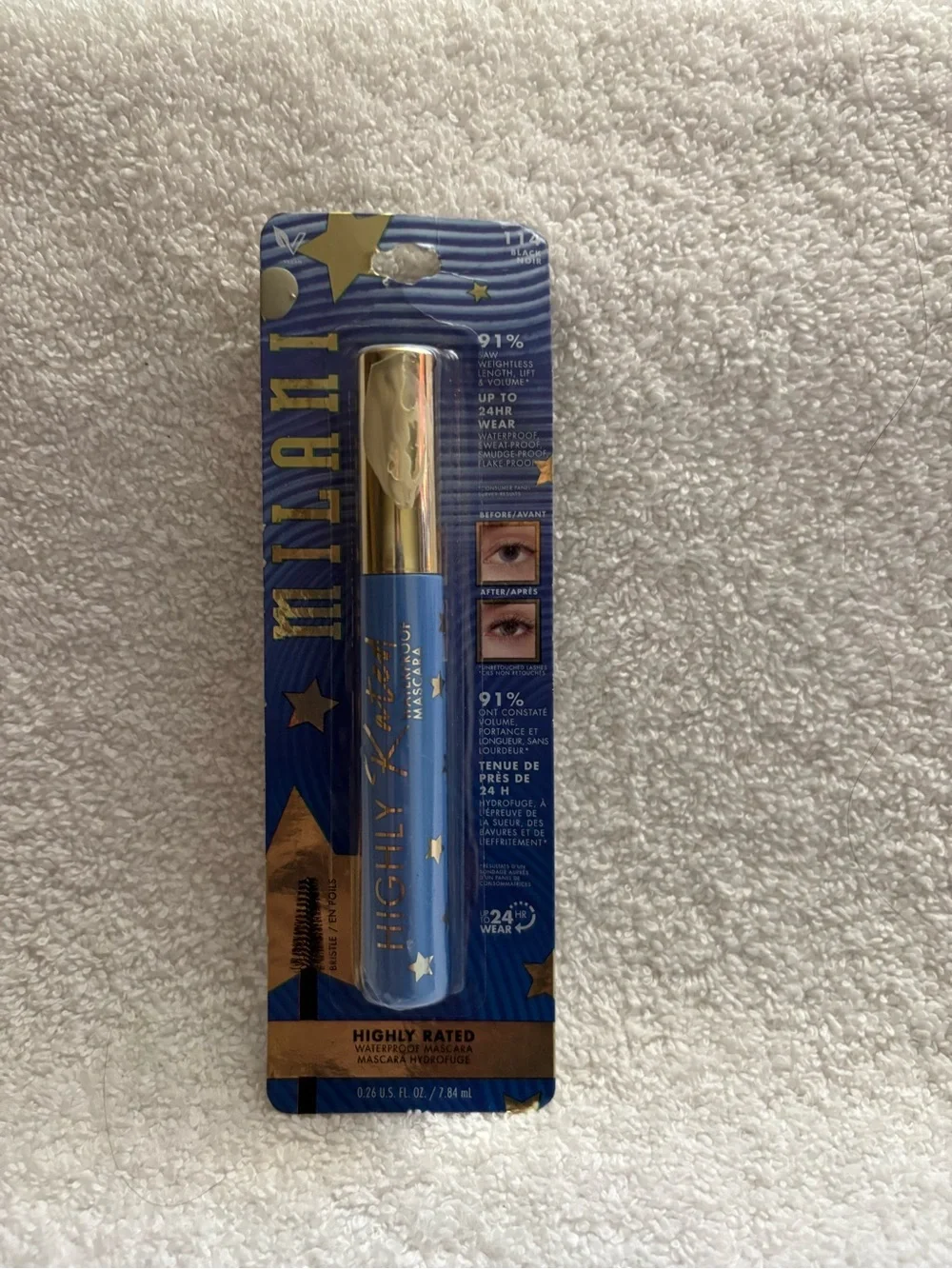 New milani waterproof mascara shade 114 black noir